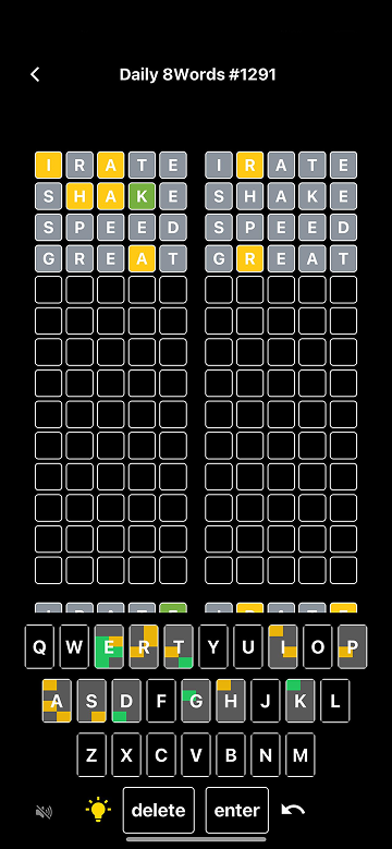Daily 8Words app screenshot